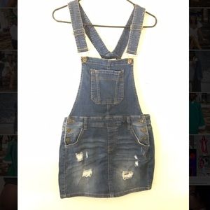 Jean skirt jump suit